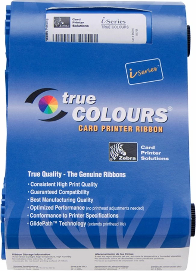 Kasetë riboni Zebra 800017-201, për printer kartelash, e zezë