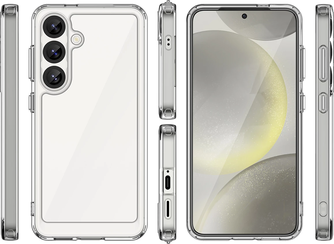 Mbështjellës Hurtel Outer Space Case për Samsung Galaxy S25 Edge, transparent