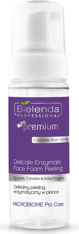 Peeling enzimatik në shkumë për femra Bielenda Professional Microbiome Pro Care Gentle Enzymatic Peeling, 160ml