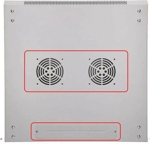 Kasë muri Extralink EX.8543, 4U, 600x600, xham, gri