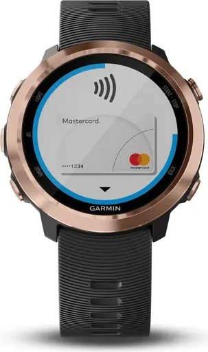 Smartwatch Garmin Forerunner® 645 Music – Rose Gold with Black Strap