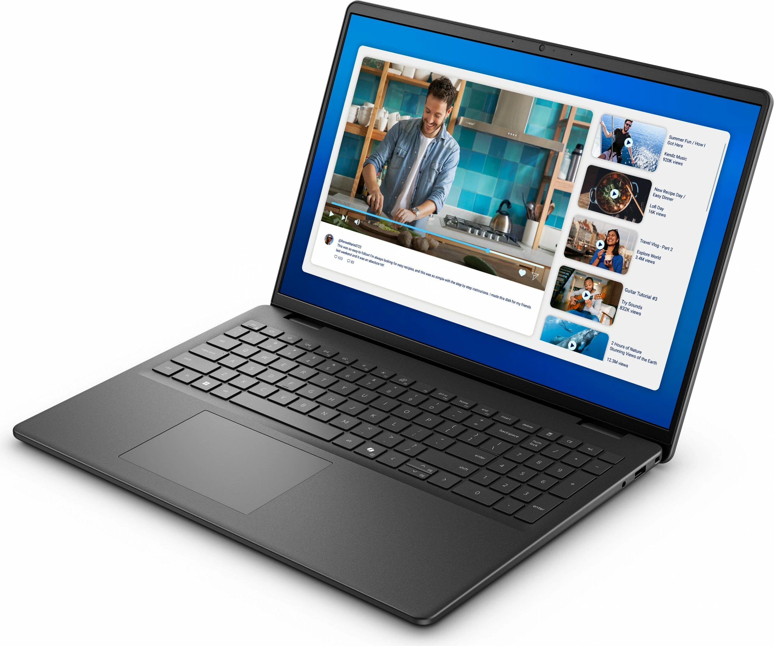 Kompjuter Dell DC16250 C5-120U, 16", 41Wh, 8 bërthama, 1920x1200, i zi