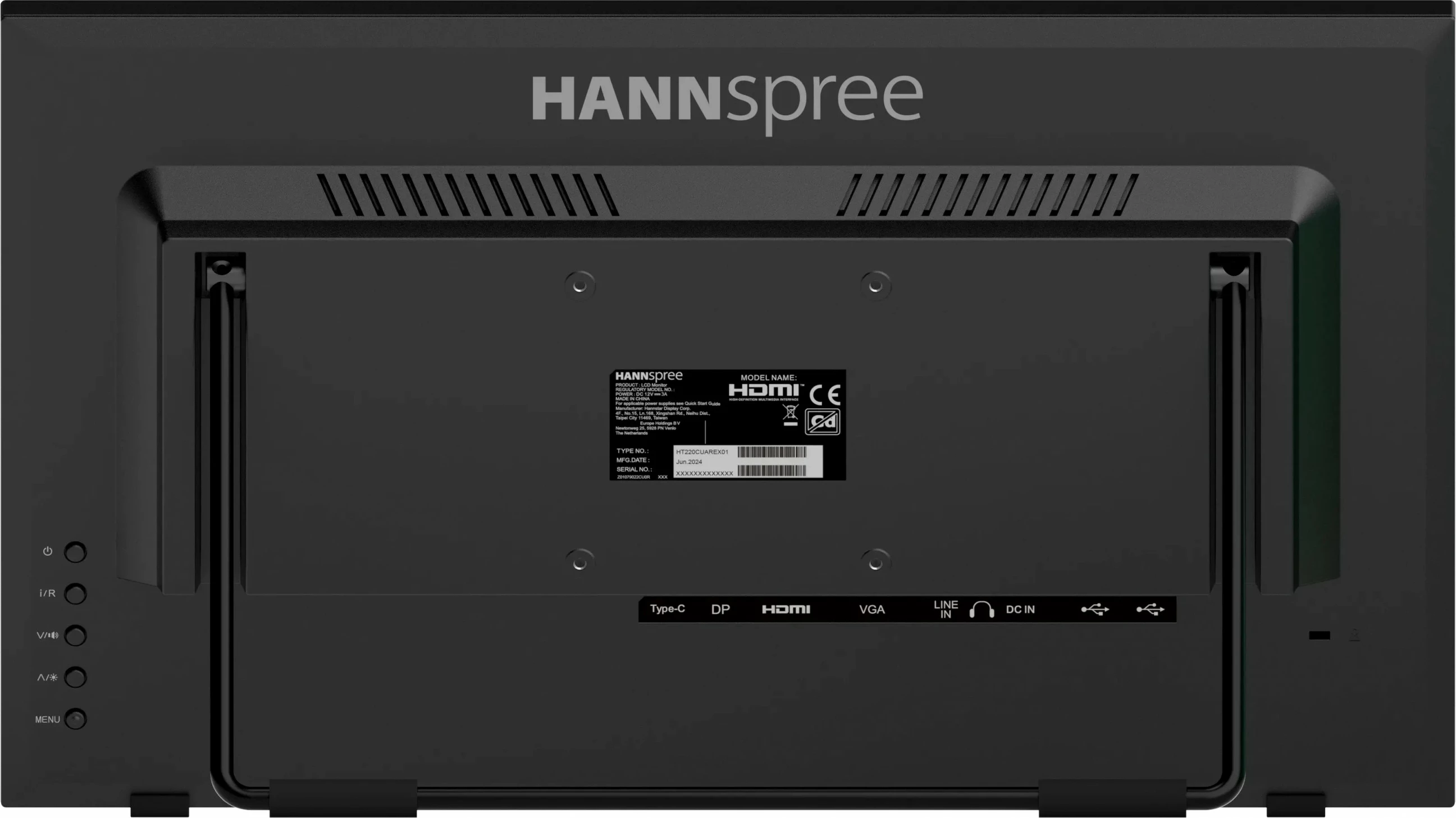 Monitor Hannspree HT220CUA 21.5 inç, Touchscreen, HDMI+DP, i zi