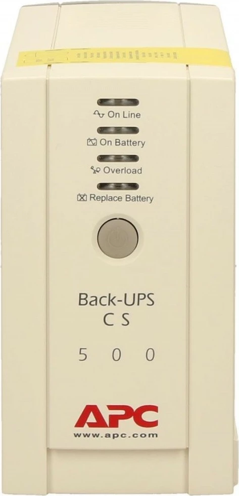 UPS APC BK500EI Back-UPS, 500VA, 300W, Tower, USB/RS232, Bardhë
