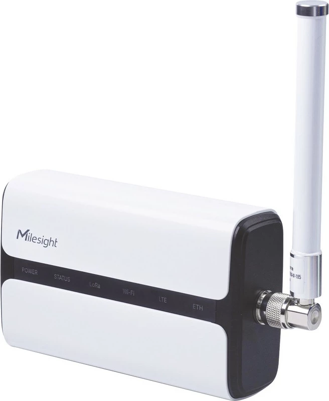 Gateway rrjeti Milesight UG65915EA, 512MB RAM, 8GB Flash, PoE, IP65, zi/bardhë