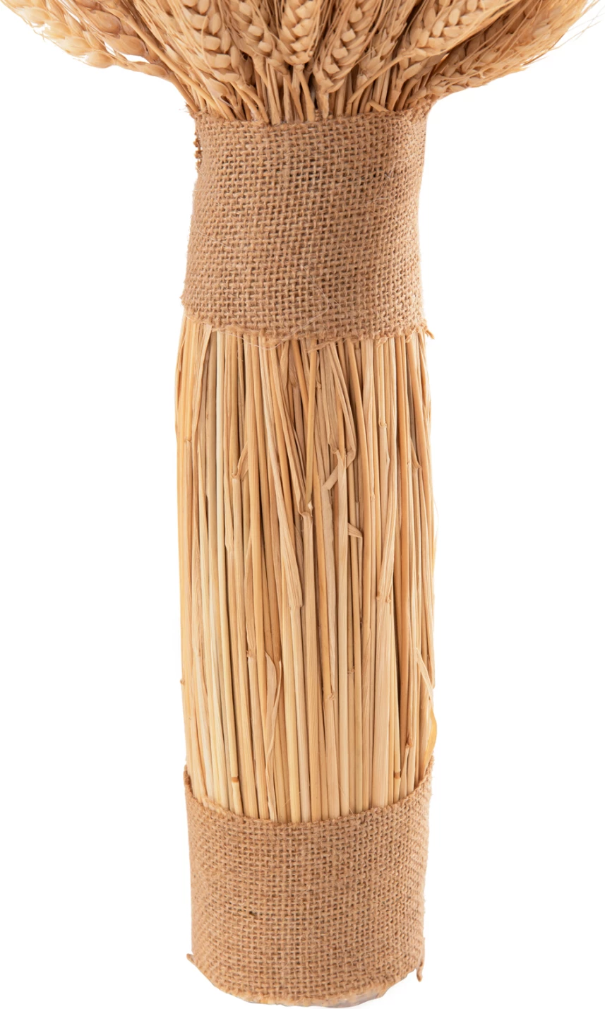 Buqetë dekorative me grurë të thatë, ngjyrë natyrale, FH7963, 48H cm