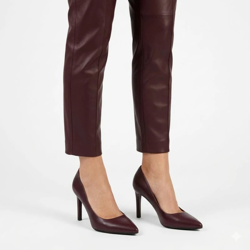 Këpucë elegante femra Sergio Leone 1339, burgundy