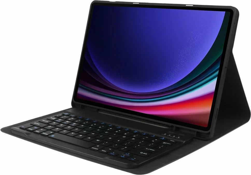 Mbështjellës me tastierë Tech-Protect SC Pen për Samsung Galaxy Tab S9 FE Plus 12.4", i zi