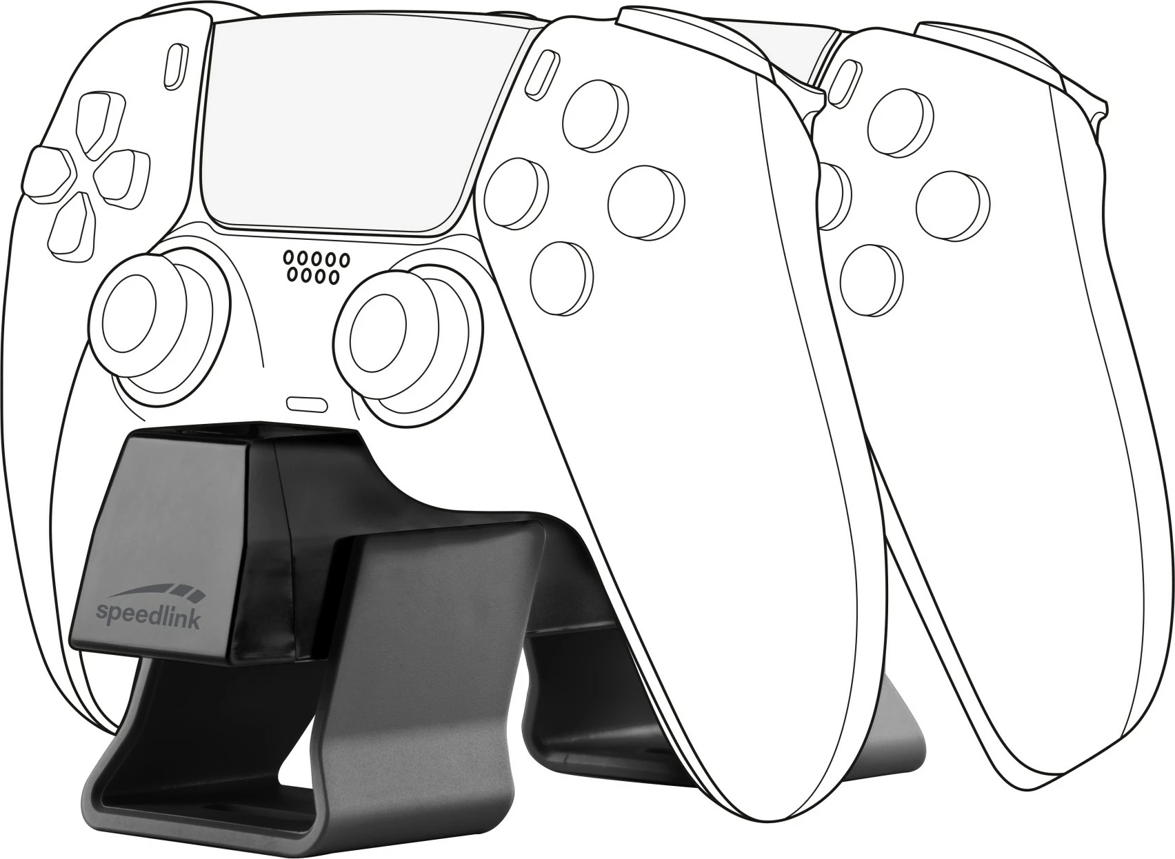 Stacion karikimi Speedlink TWINDOCK, PlayStation 5, i zi