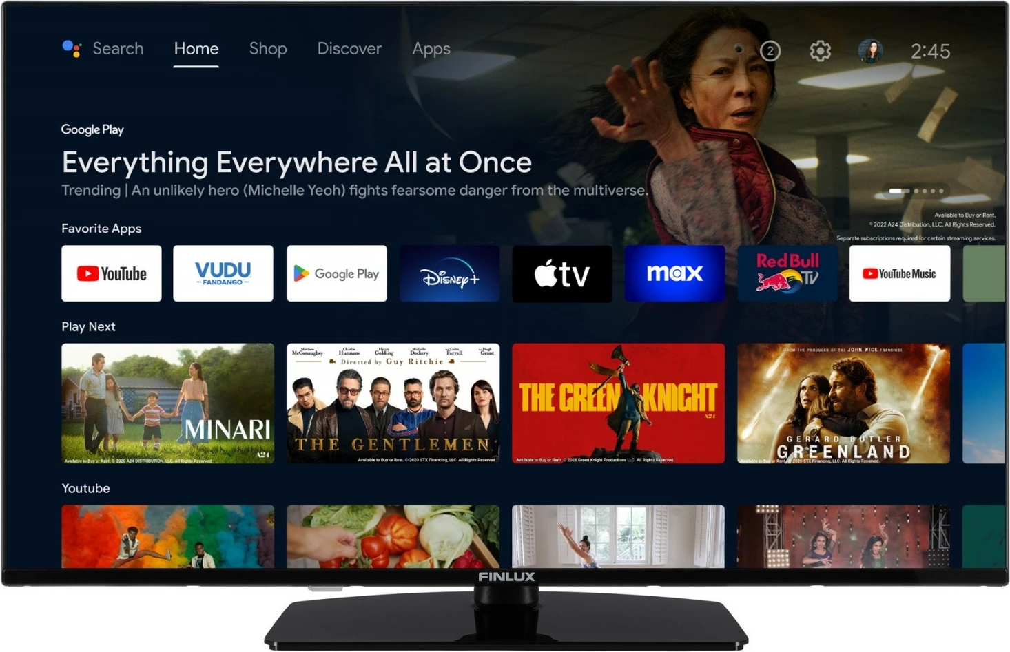 Televizor Finlux 43FFA500, 43 inç, Full HD, Android TV, i zi