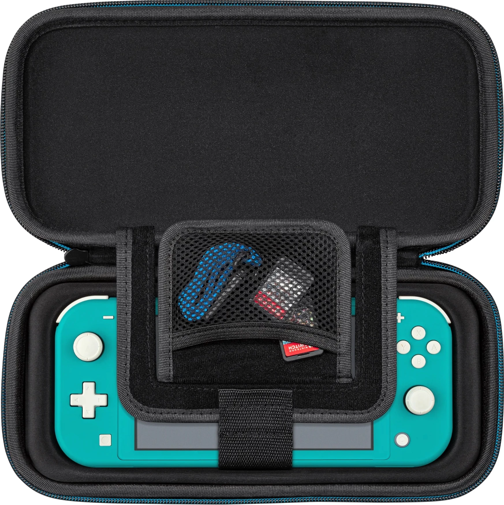 Çantë mbrojtëse PDP Deluxe Bag Glow in the Dark Link për Nintendo Switch/Switch Lite/Switch OLED, e zezë-blu