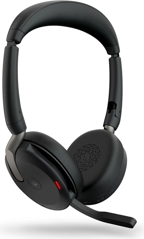 Kufje Jabra Evolve2 65 Flex Link380c, Bluetooth, mikrofon Boom, e zezë