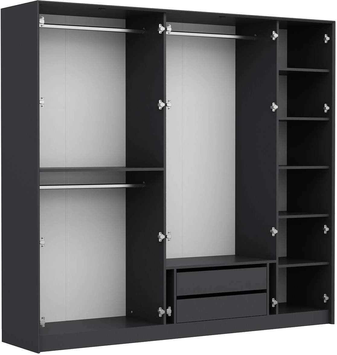 Dollap rrobash Anthracite, Skye Decor, Kate Luxe, 228x210x52cm