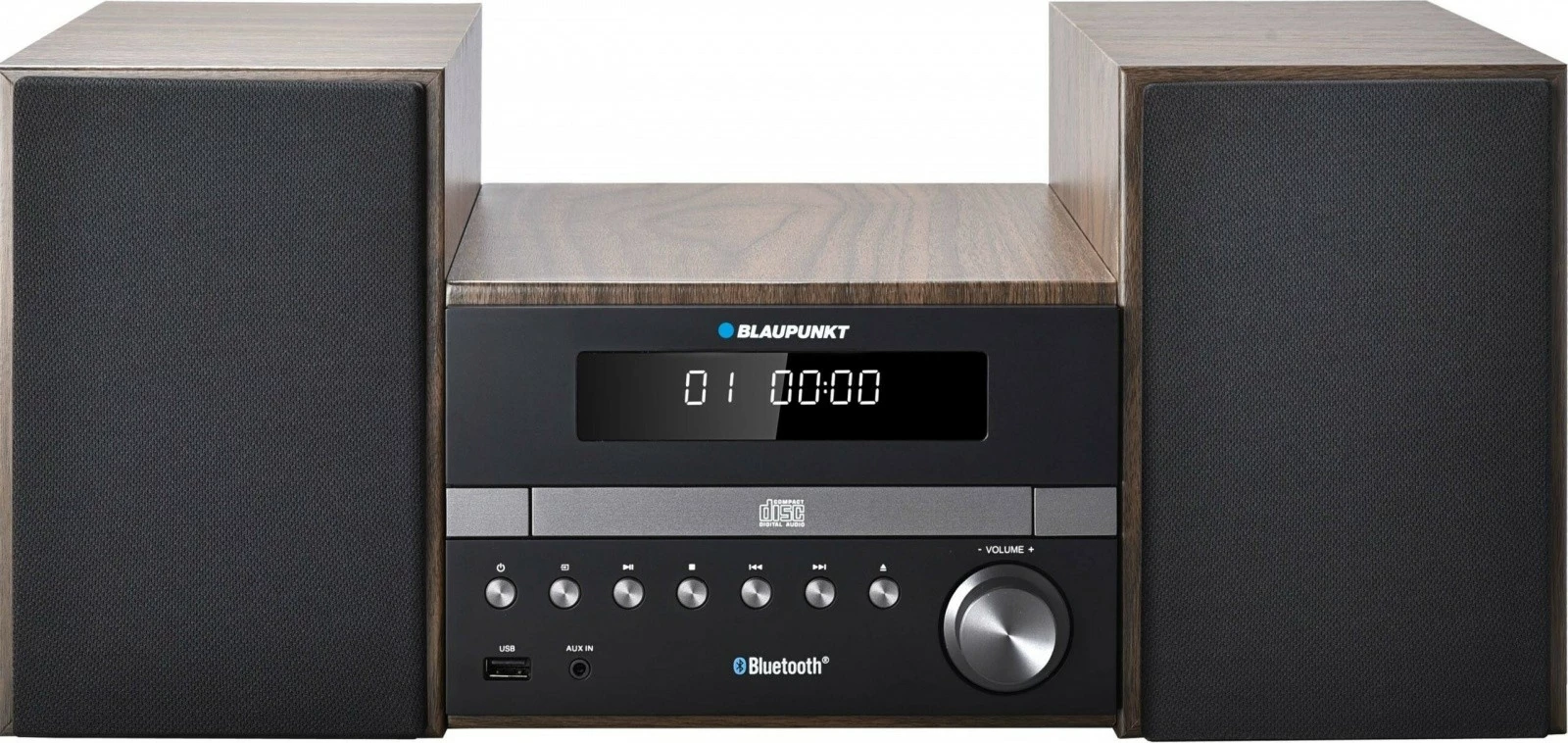 Micro Hi-Fi Blaupunkt MS46BT me Bluetooth, CD/MP3/USB/AUX, RDS, 300W, E zezë/Dru