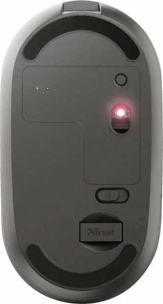 Maus wireless i rikarikueshëm Trust Puck 24059 ultra i hollë 1600 DPI, i zi