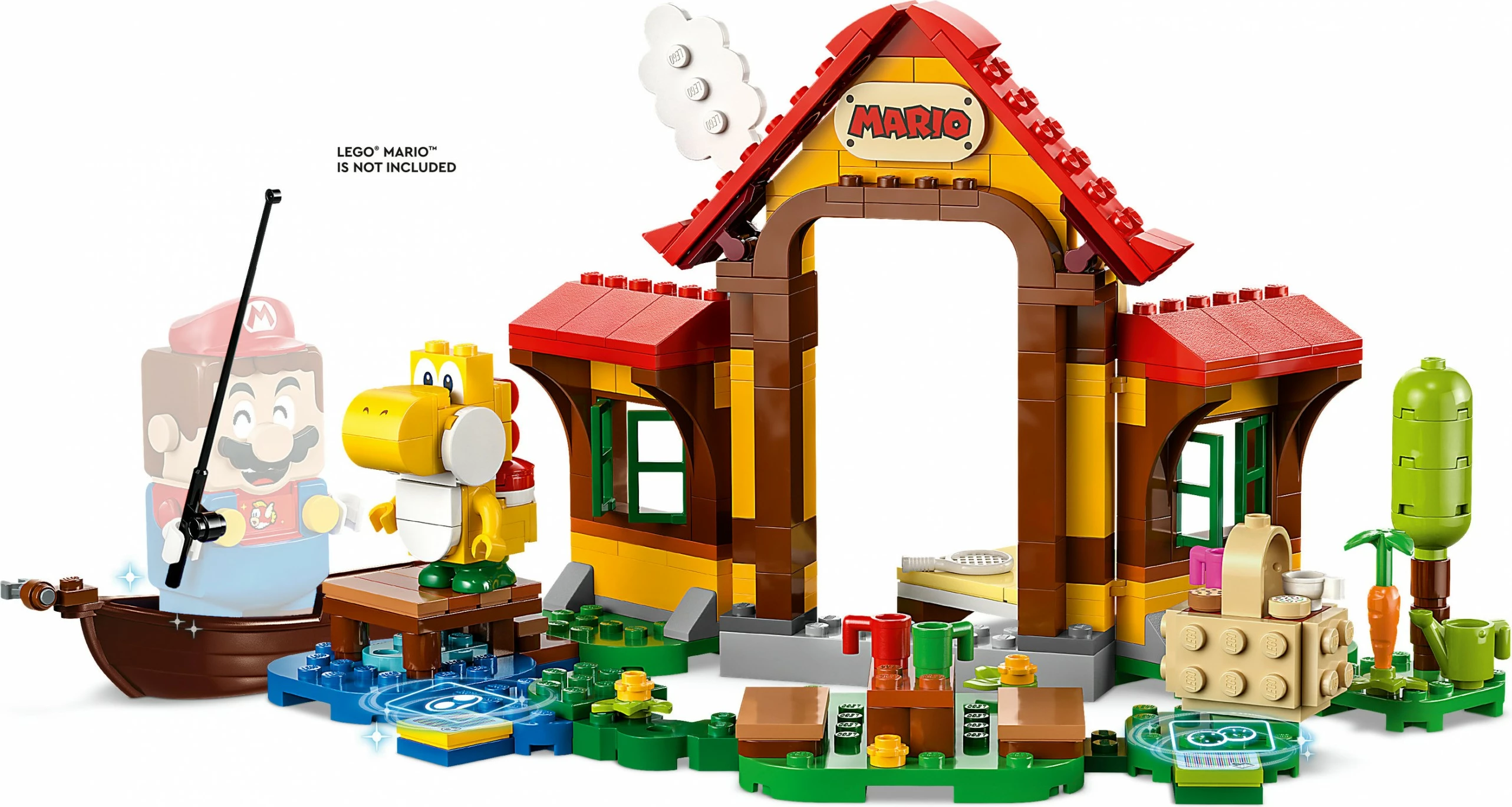 Set ndërtimi LEGO Super Mario, Picnic te Shtëpia e Marios, 259 copë, Multingjyrësh