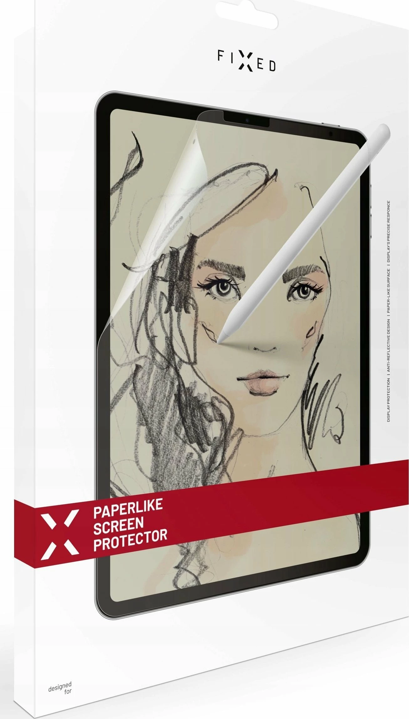 Foli mbrojtëse ekrani Fixed Paperlike për Apple iPad 10.2" (2019/2020/2021), mat, set 1 copë