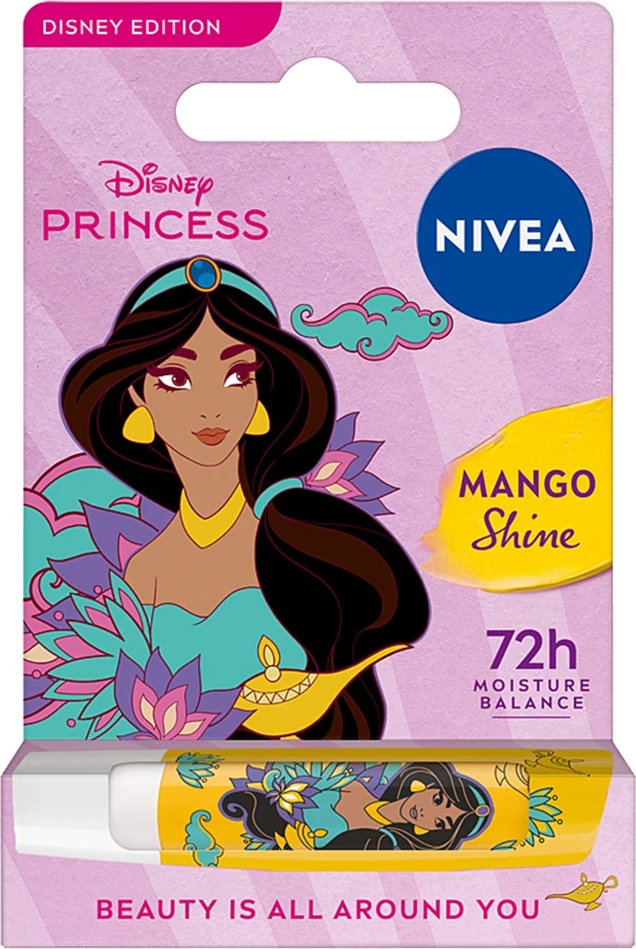 Balsam për buzë Nivea Disney Edition Mango Shine për femra, 4.8g