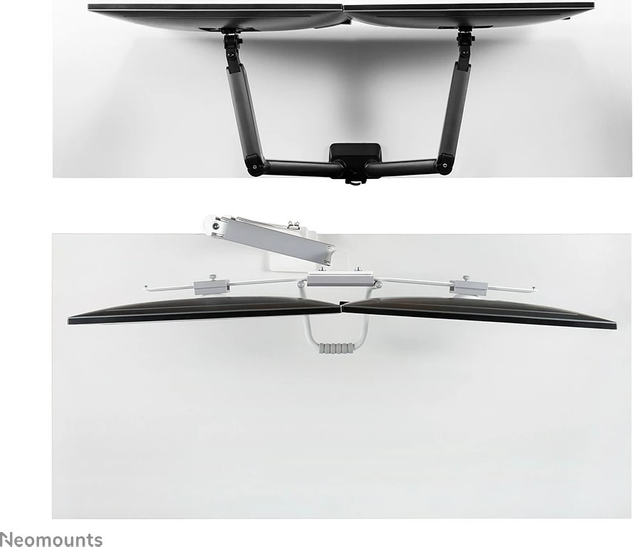 Krah monitori tavoline Neomounts, Clamp/Grommet, 8 kg, 43.2 cm (17"), 81.3 cm (32"), 100 x 100 mm, Bardhë