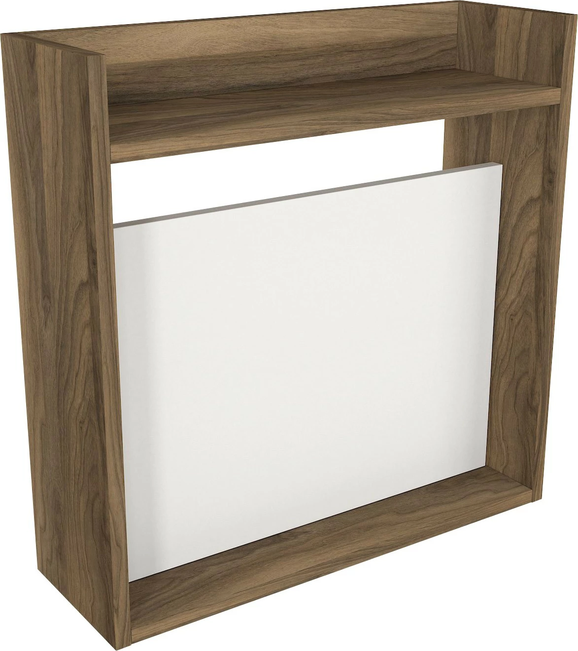 Tavolinë studimi Hanah Home, laptop, e bardhë, arre