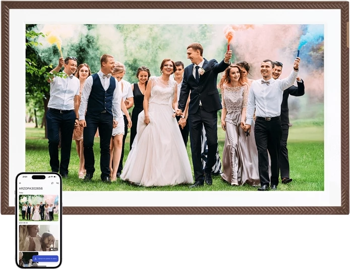 Kornizë digjitale Arzopa D156, 15.6", 32GB, Wi-Fi, Kafe e errët