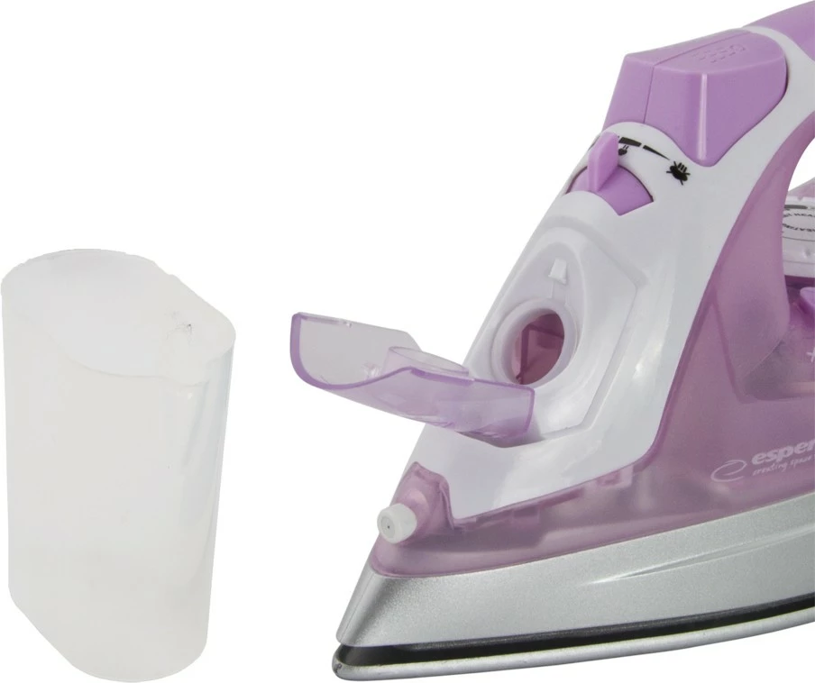 Hekur me avull Esperanza Tulle Ceramic EHI004, 2400W, Rozë