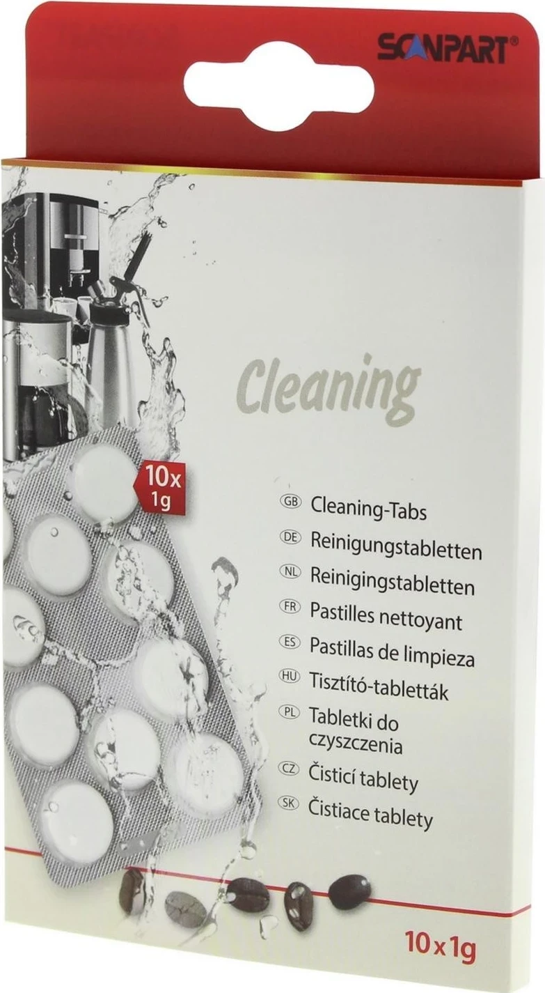 Tabletat pastruese për ekspres kafeje dhe sifonë, Scanpart, bardhë