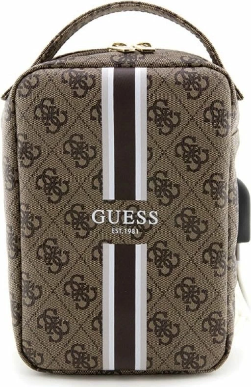 Çantë organizer Guess GUHBP4RPSW, kafe, 4G Printed Stripes