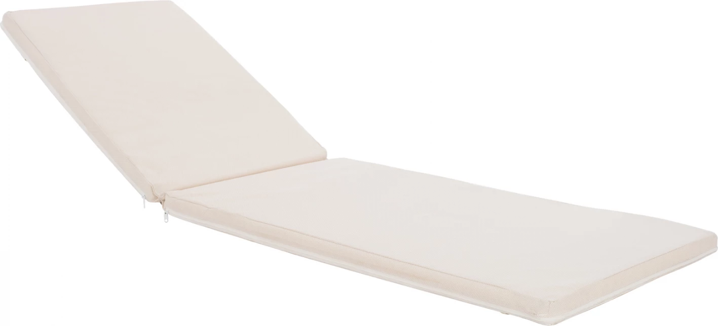 Jastëk për shezlong, tekstilene, ngjyrë bezhë, FH11234.60T, 196(117+1+78)x58x5 cm