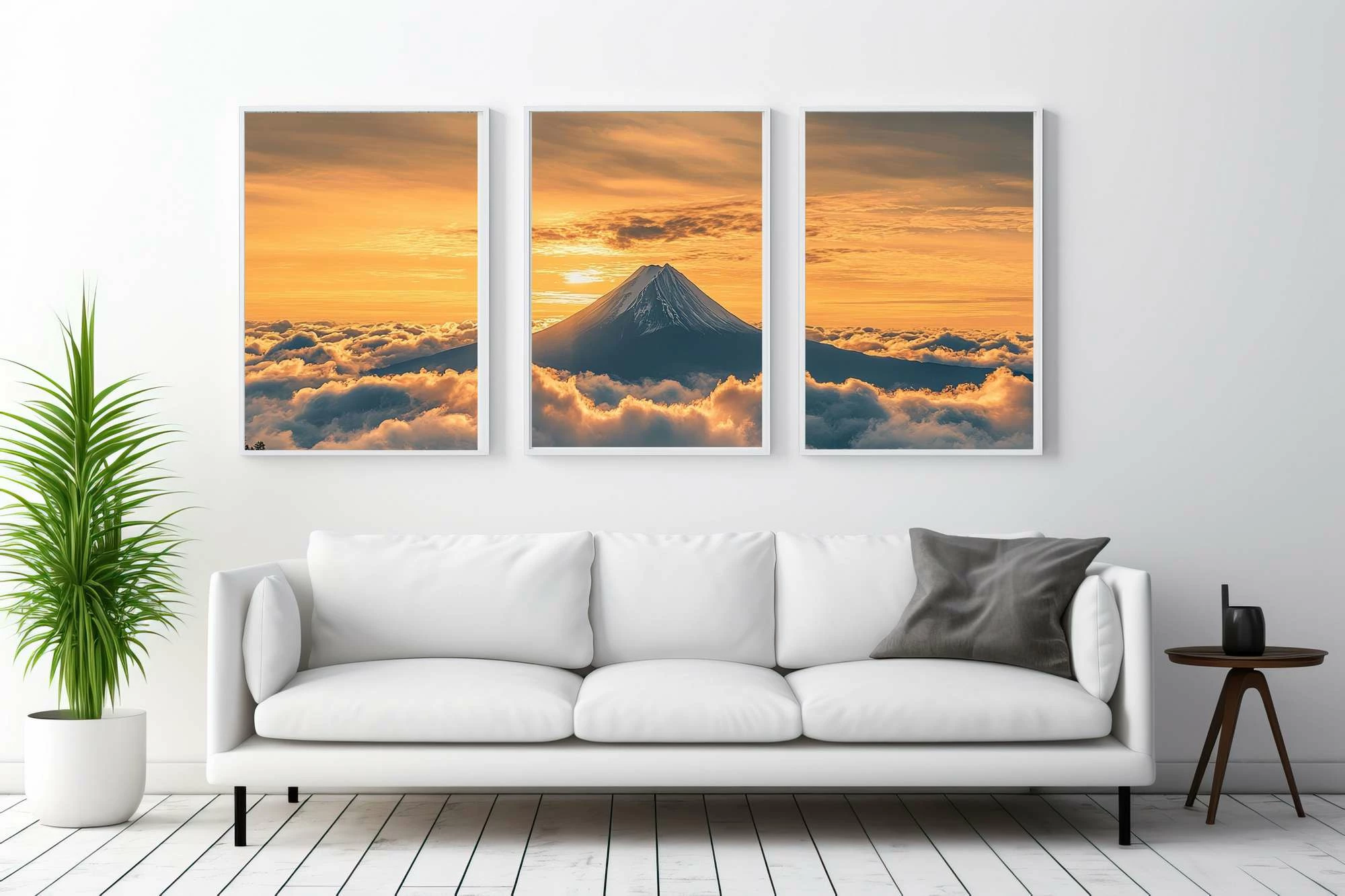 Pikturë dekorative me kornizë MDF (3 copë), Wallity, Mp3-00118, 40x50cm