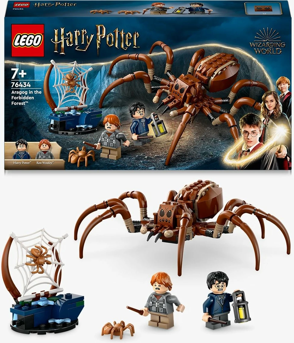 Set ndërtimi LEGO Harry Potter Aragog në Pyllin e Ndaluar, 195 pjesë, Multingjyrësh