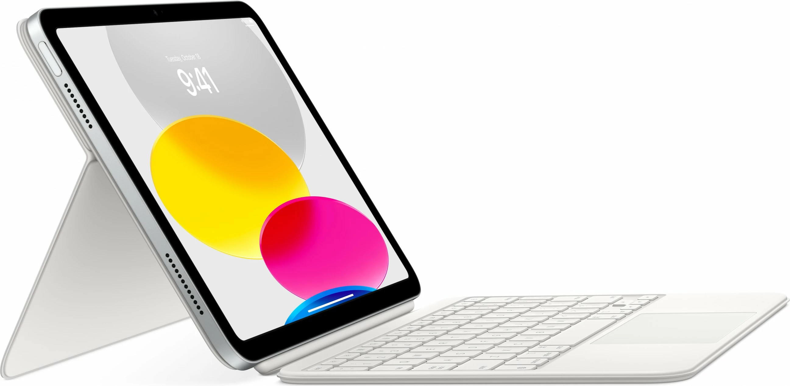 Tastierë me trackpad Apple Magic Keyboard Folio për iPad (10th gen.), US English, alumini