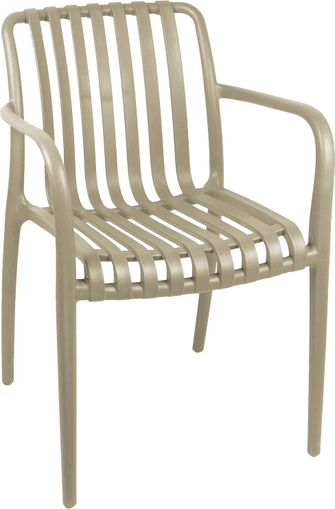 Karrige për kopsht Zoi pp, ngjyrë kapuçino, 58.5x54x80cm