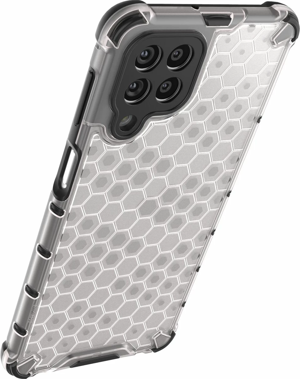 Mbështjellës Hurtel Honeycomb për Samsung Galaxy M53 5G, transparent