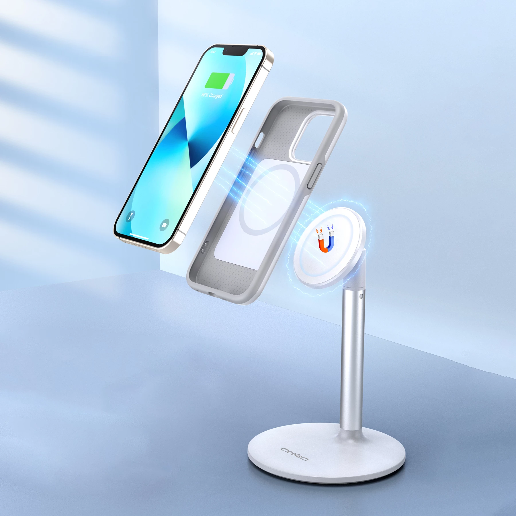 Mbështjellës Choetech PC0114-MFM-WH për iPhone 13 Pro Max, MagSafe, Bardhë