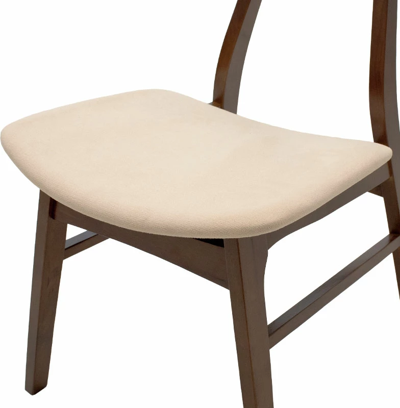 Tavolinë me karrige Benson - Orlean, 5 copë, 120x80x75cm, dru arre - pëlhurë bezhë