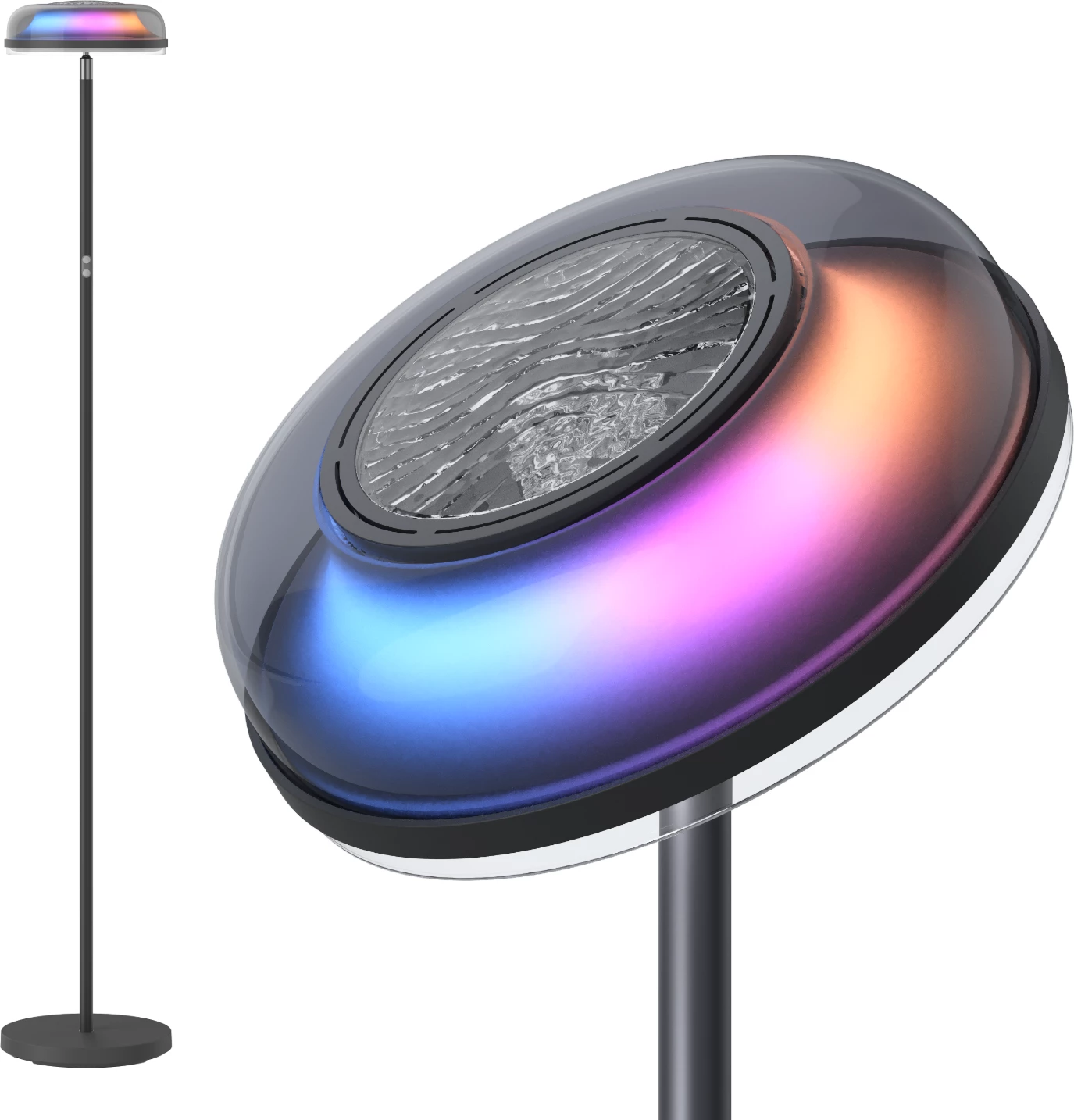 Llambë dyshemeje Govee Uplighter Floor Lamp, 3 zona drite, smart (Alexa/Google Assistant/Matter)