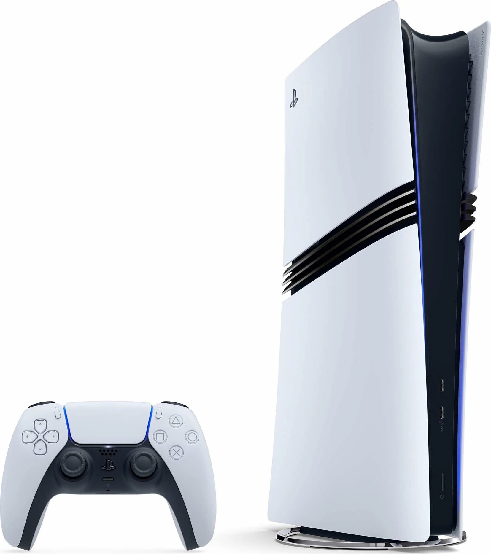 Konsolë lojërash Sony PlayStation 5 Pro Digital 2TB SSD, e bardhë, set me 1 kontrollor