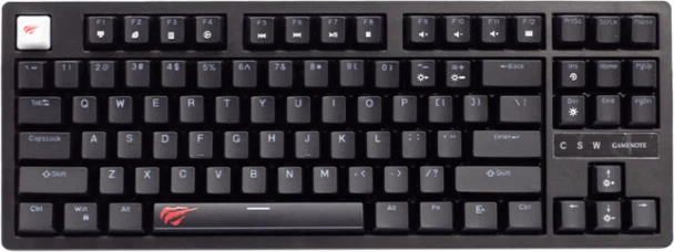 Tastierë mekanike gaming HAVIT Gamenote HV-KB892L, 87 taste, USB-C, UK layout, e zezë