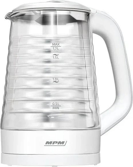 Ibrik elektrik MPM MCZ-124, 1.7 L, 2200 W, Bardhë