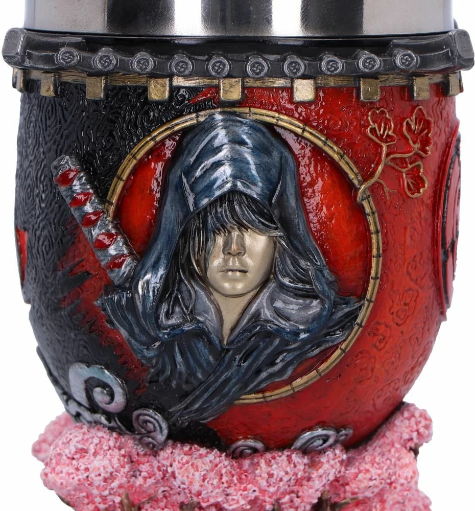 Kupë NEMESIS NOW Assassin's Creed Shadows 19.5 cm, rrëshirë me insert inox, e kuqe
