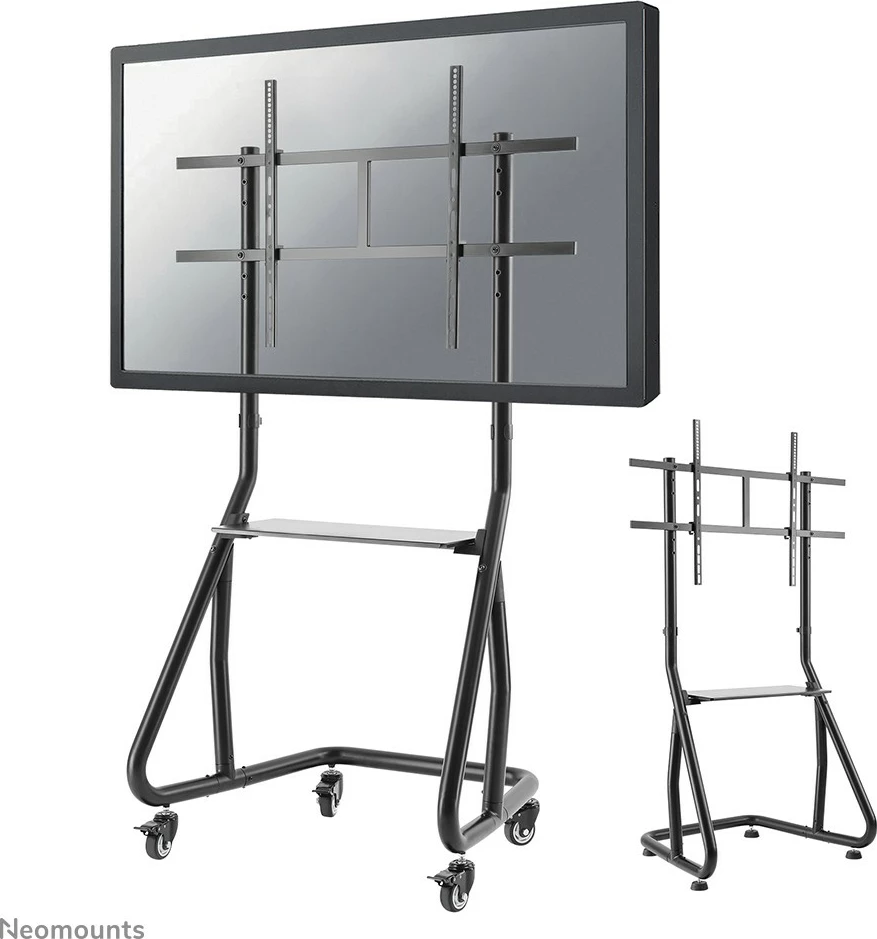 Karrocë TV Neomounts NS-M3800BLACK, për ekrane 60-100 inç, rregullim lartësie, ngjyrë e zezë