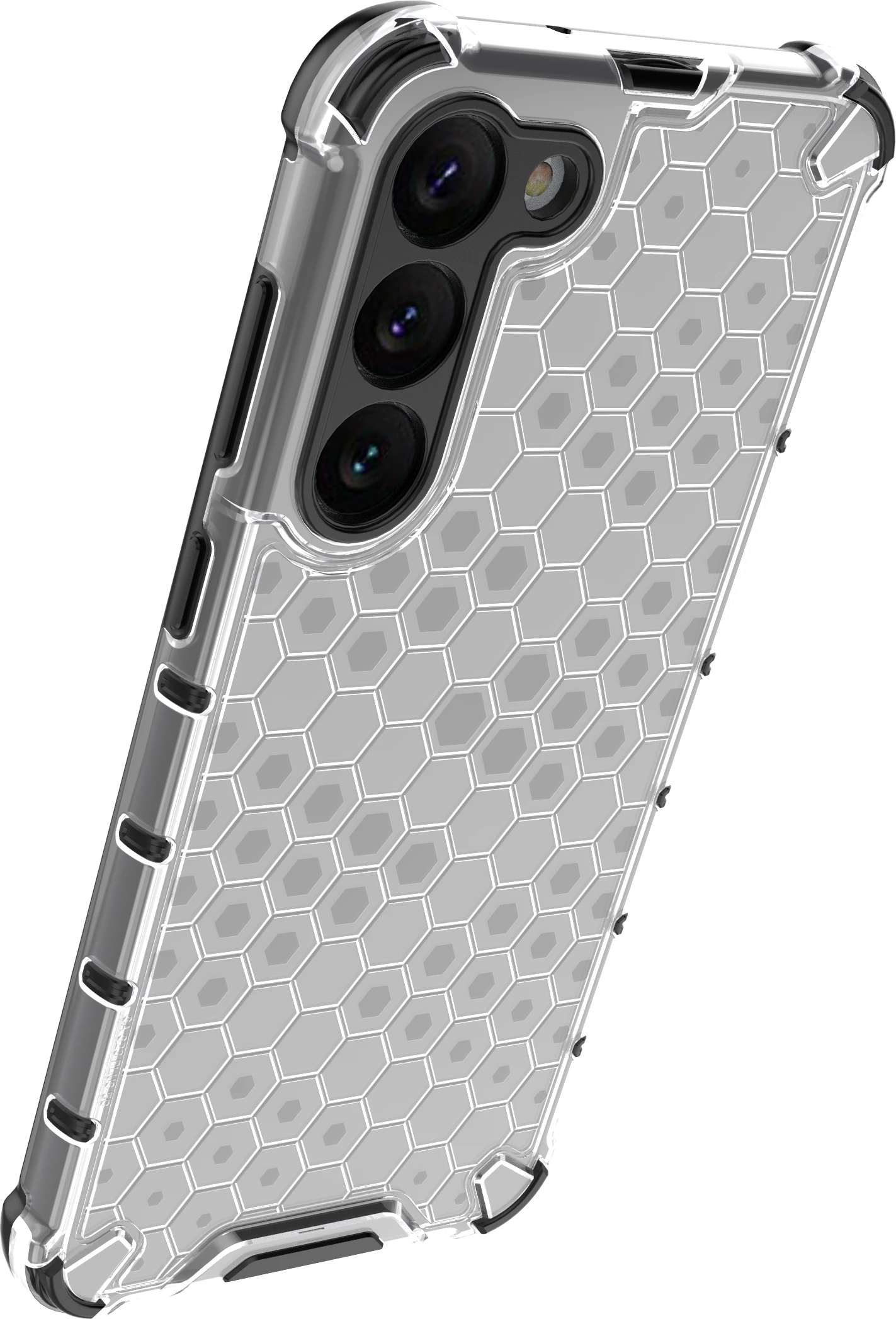 Mbështjellës Hurtel Honeycomb për Samsung Galaxy S23+, transparent