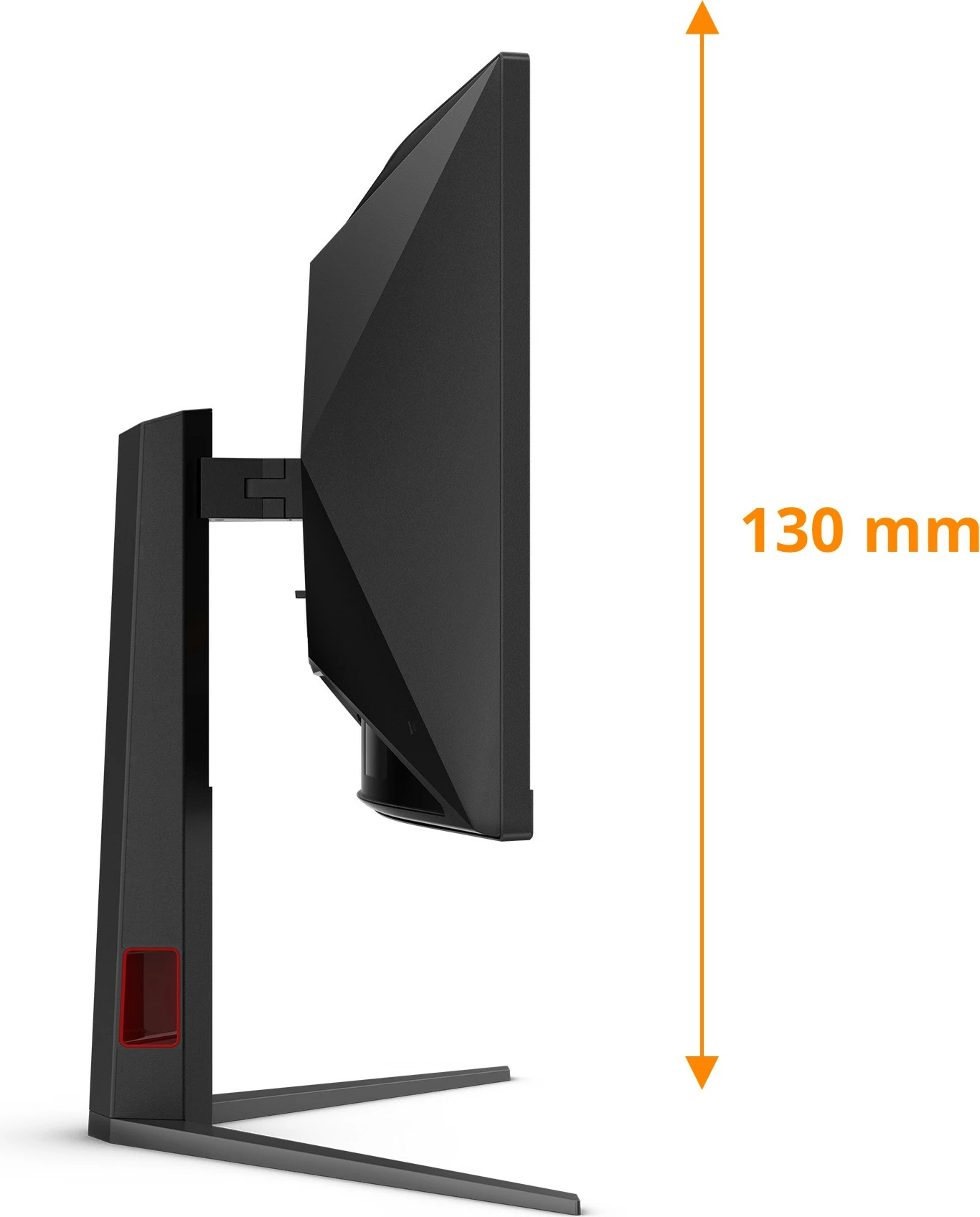 Monitor gaming AOC CU34G4Z, 34 inç, 3440x1440, 240Hz, USB Hub, e zezë/kuqe