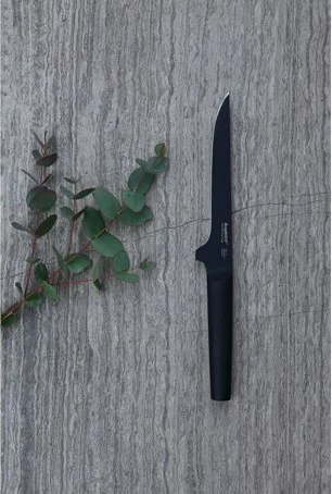 Thikë filetuese Berghoff RON 15 cm, çelik inox me veshje titani, e zezë