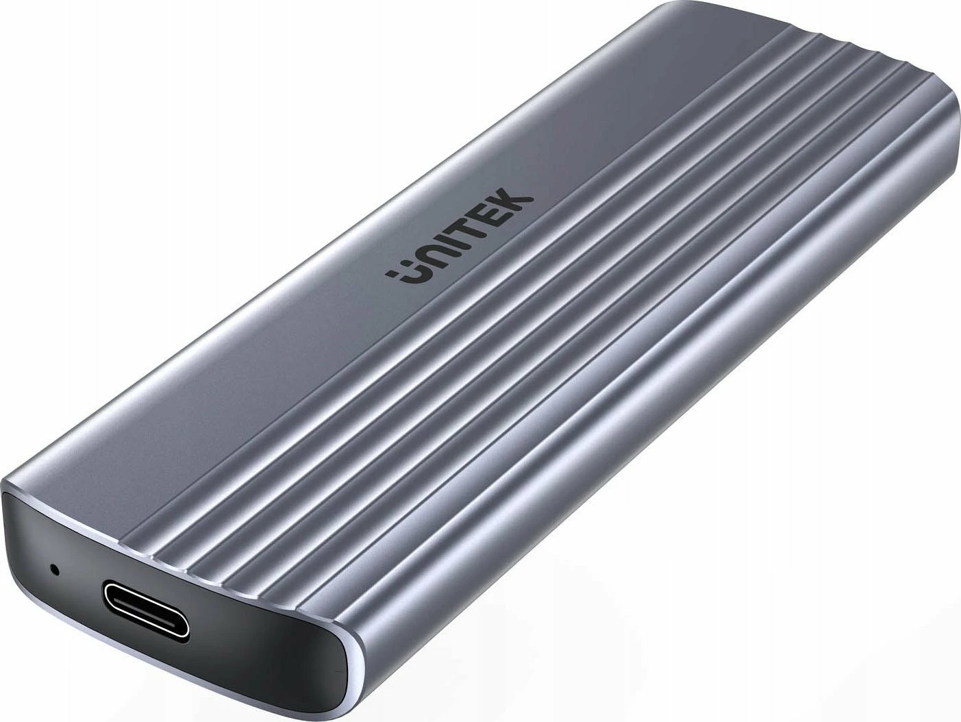 Kasë e jashtme për SSD M.2 NVMe Unitek S1241B01, USB-C 10Gbps, alumin, argjend