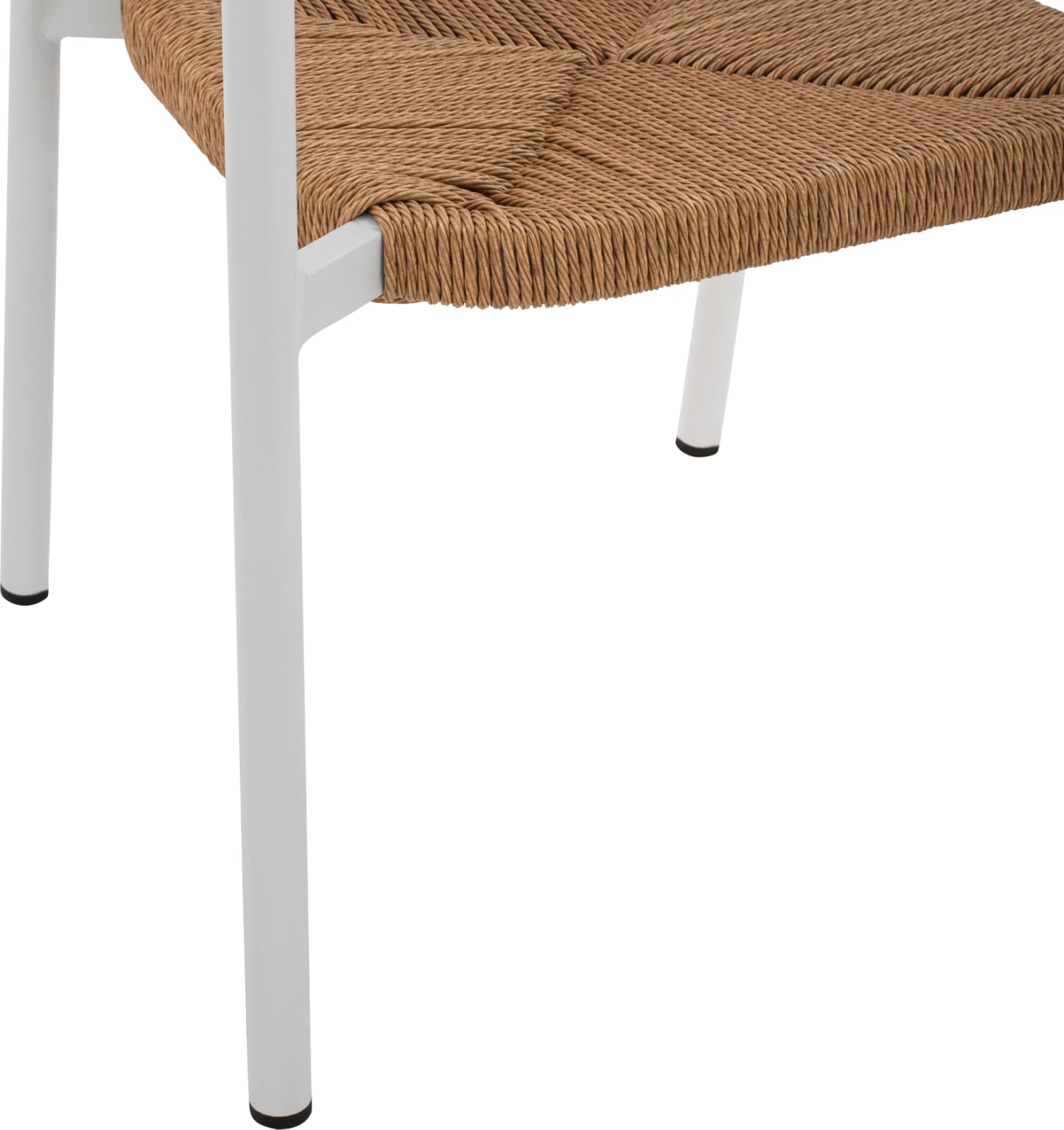 Karrige alumini e bardhë me litar PE bezhë FH5786.01 55,5x50x77,5 cm