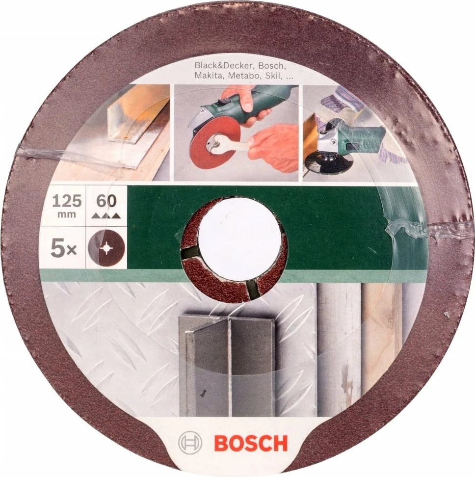 Disk gërryes (fibër) Bosch 2609256251 125 mm P60 5 copë