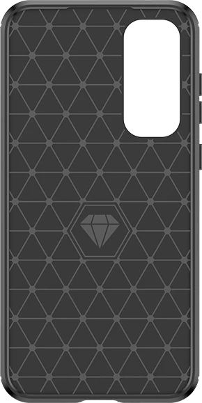 Mbështjellës Hurtel Carbon Case për Samsung Galaxy A35, i zi