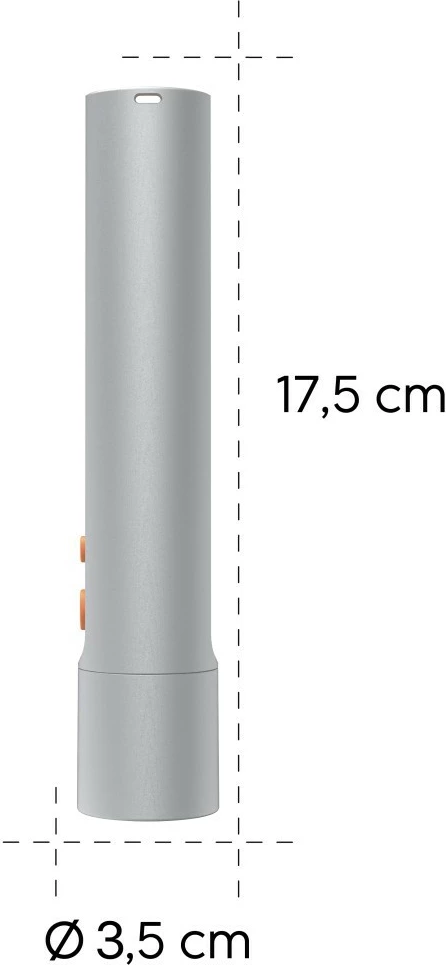 Elektrik dore LED, Hama, FL250 (228602), 250 lm, rreze 65 m, 4 modalitete me difuzer, argjendtë